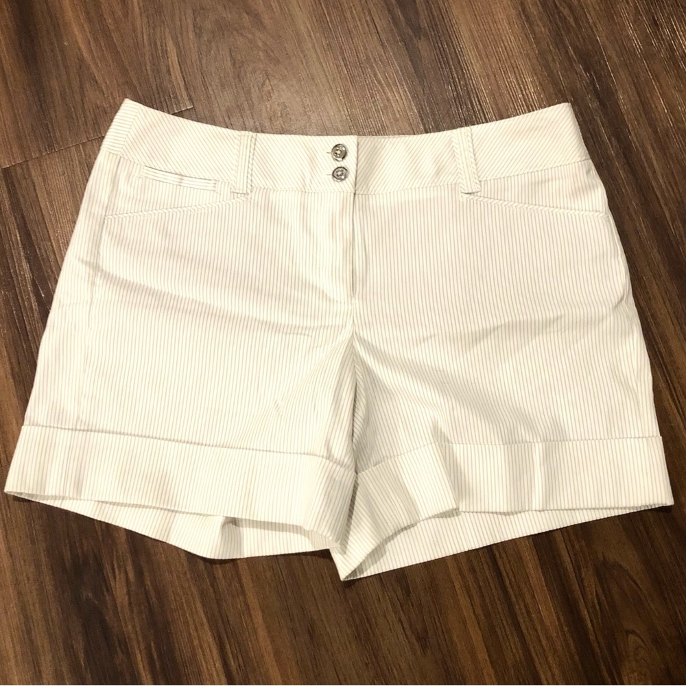 White House | Black Market Pinstripe Shorts